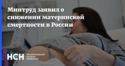 Минтруд заявил о снижении материнской смертности в России