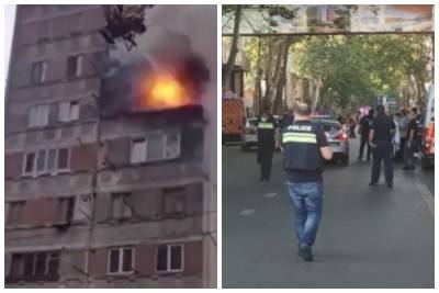 В многоэтажке прогремела серия взрывов, выбило окна и вспыхнул пожар: видео ЧП