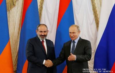 Пашинян: Армянский народ высоко ценит усилия Путина в сохранении мира в Закавказье