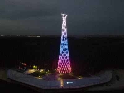 Подсветка Шуховской башни в Дзержинске будет включаться на час раньше