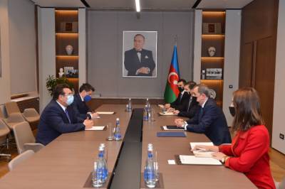 Глава МИД Азербайджана принял копии верительных грамот нового посла Румынии (ФОТО)