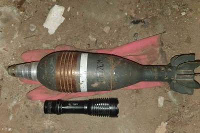 На Бору местные жители нашли в подвале минометный снаряд