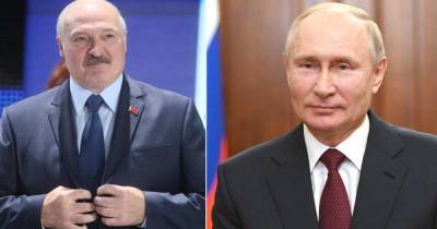 Лукашенко поздравил Путина с днем рождения