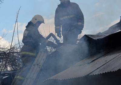 На пожаре в Кадоме пострадал мужчина