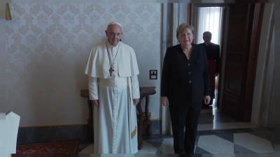 Ангела Меркель в Ватикане и Риме