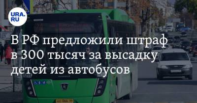 В РФ предложили штраф в 300 тысяч за высадку детей из автобусов