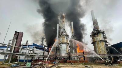 Возгорание на Амурском газоперерабатывающем заводе ликвидировано