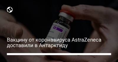Вакцину от коронавируса AstraZeneca доставили в Антарктиду