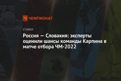 Россия — Словакия: эксперты оценили шансы команды Карпина в матче отбора ЧМ-2022