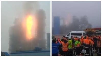 Взрыв прогремел на заводе "Газпрома", столб огня до небес: подробности и кадры серьезного ЧП