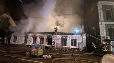 В Шевченковском районе столицы вспыхнул пожар