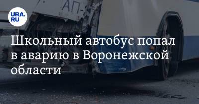 Школьный автобус попал в аварию в Воронежской области. Шестеро детей пострадало