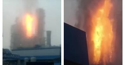 Российский "Газпром" взорвался: начался пожар (ВИДЕО)