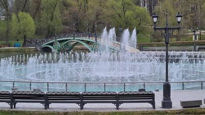 Фонтан в столичном парке «Царицыно» подготовят к зимнему сезону