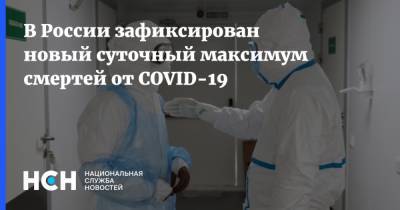 В России зафиксирован новый суточный максимум смертей от COVID-19