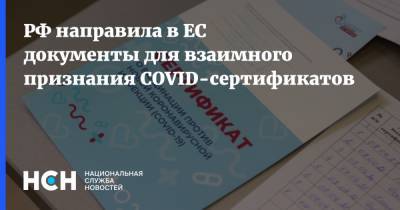 РФ направила в ЕС документы для взаимного признания COVID-сертификатов