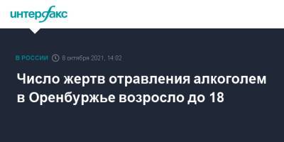 Число жертв отравления алкоголем в Оренбуржье возросло до 18