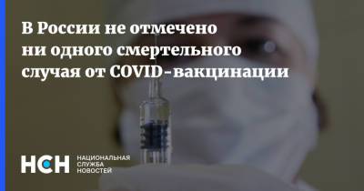 В России не отмечено ни одного смертельного случая от COVID-вакцинации