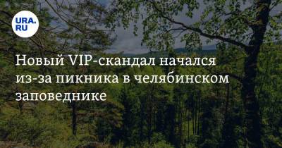 Новый VIP-скандал начался из-за пикника в челябинском заповеднике