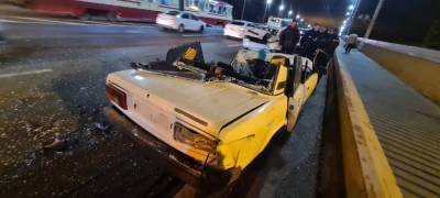 Пьяный водитель на «Жигули» хотел скрыться от полиции, но устроил аварию с тремя машинами