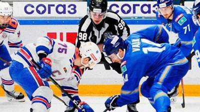 «Барыс» прервал трёхматчевую победную серию СКА в КХЛ