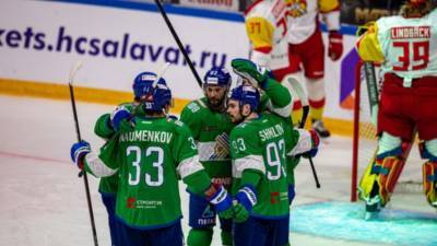 «Салават Юлаев» нанёс «Йокериту» третье поражение кряду в КХЛ