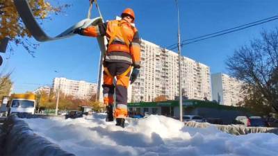 Столичный Комплекс городского хозяйства рассказал, откуда в Отрадном снег