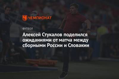 Алексей Стукалов поделился ожиданиями от матча между сборными России и Словакии