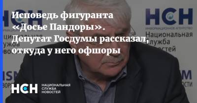 Исповедь фигуранта «Досье Пандоры». Депутат Госдумы рассказал, откуда у него офшоры