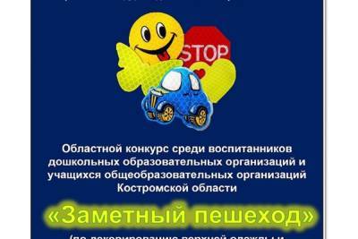 В Костромской области с понедельника начинается конкурс «Заметный пешеход»