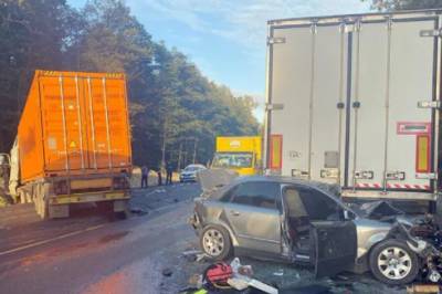 В Хмельницкой области два легковых авто влетели под фуры: три человека пострадали. ФОТО