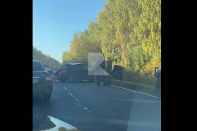 В ДТП в Рязанском районе пострадал водитель Hyundai