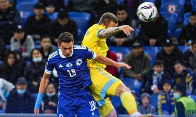 Босния и Герцеговина победила Казахстан и обошла Украину в отборочной группе на ЧМ-2022