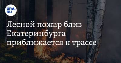 Лесной пожар близ Екатеринбурга приближается к трассе