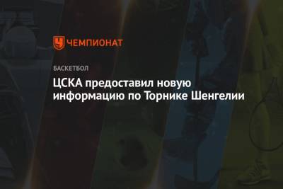 ЦСКА предоставил новую информацию по Торнике Шенгелии