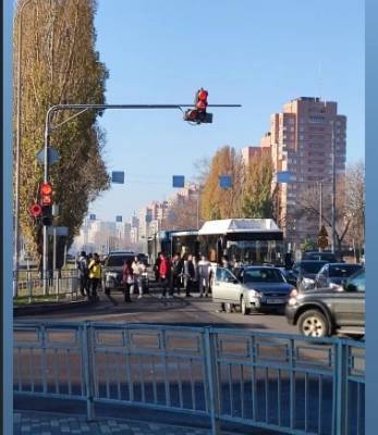 В Липецке столкнулись два пассажирских автобуса