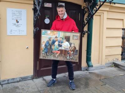 Ройзман продал картину «Прием у Ройзмана» за ₽1 млн. Деньги пойдут на лечение детей со СМА