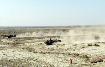В Сухопутных войсках ВС Азербайджана проводится соревнование за звание "Лучший экипаж боевых машин" (ФОТО/ВИДЕО)