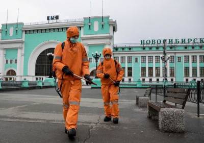 Дезинфекция от COVID-19 прошла на пригородном вокзале Новосибирск-Главный