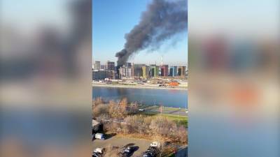 Взрыв и пожар произошли в строящемся ЖК на юге Москвы