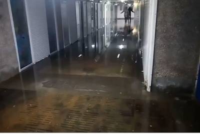 В Белгороде на остановке Сокол затопило подземный переход
