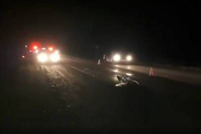 Водитель иномарки насмерть сбил мужчину на темной трассе в Чувашии