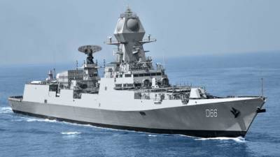 Состав ВМС Индии пополнился новейшим ракетным эсминцем-невидимкой Visakhapatnam