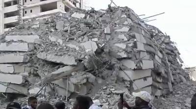 В Нигерии упал 21-этажный небоскреб