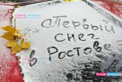 Первый снег ожидается в Ростовской области 10 ноября 2021 года - privet-rostov.ru - Ростовская обл. - Шахтинск