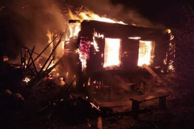 Ночью в новгородской деревне заживо сгорели двое человек
