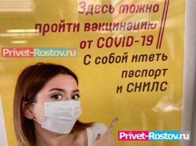 Власти Ростовской области планируют привить от коронавируса 80% жителей