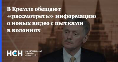 В Кремле обещают «рассмотреть» информацию о новых видео с пытками в колониях