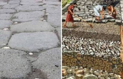 Зачем в Древнем Риме в дороги вставляли загадочные белые камушки