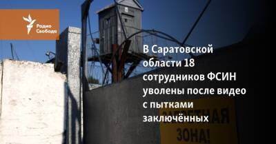 В Саратовской области 18 сотрудников ФСИН уволены после видео с пытками заключённых